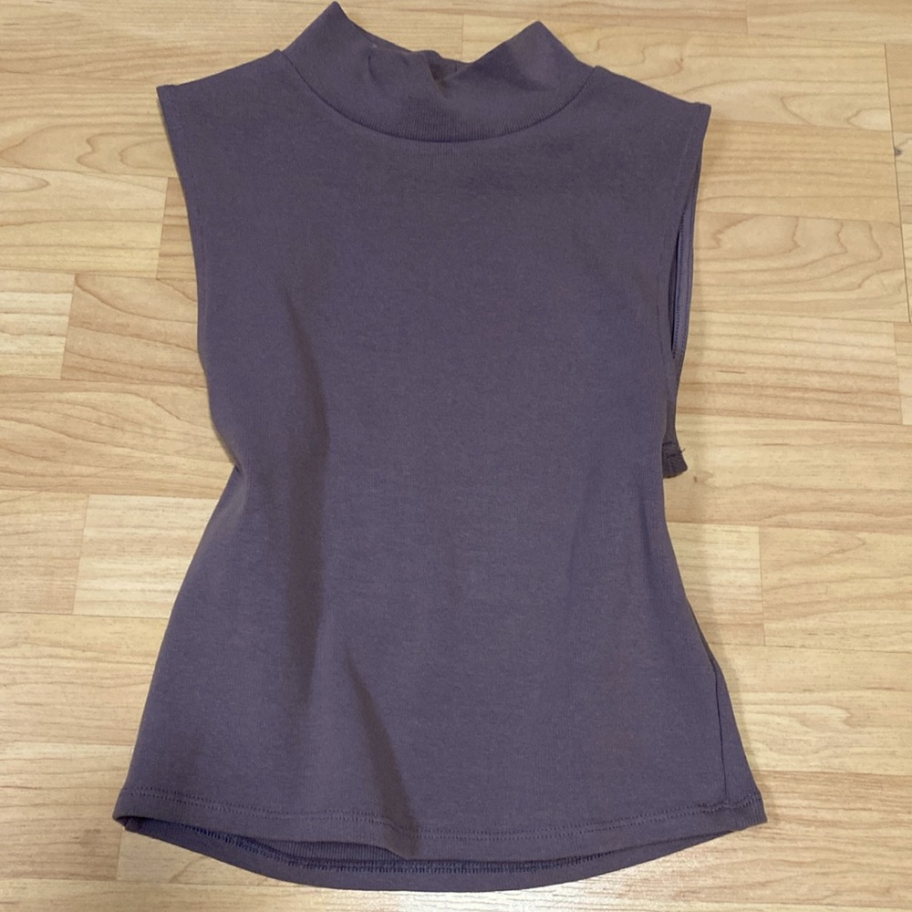 Zara Mock Neck Basic Top